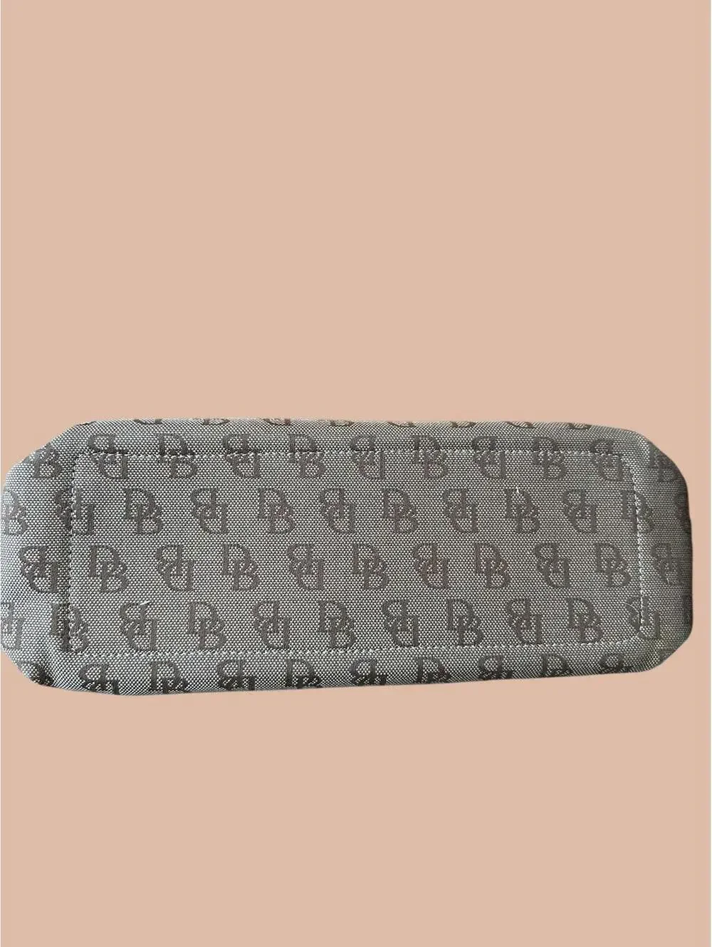 Dooney & Bourke DB Logo Canvas Drawstring Tote Y2K
